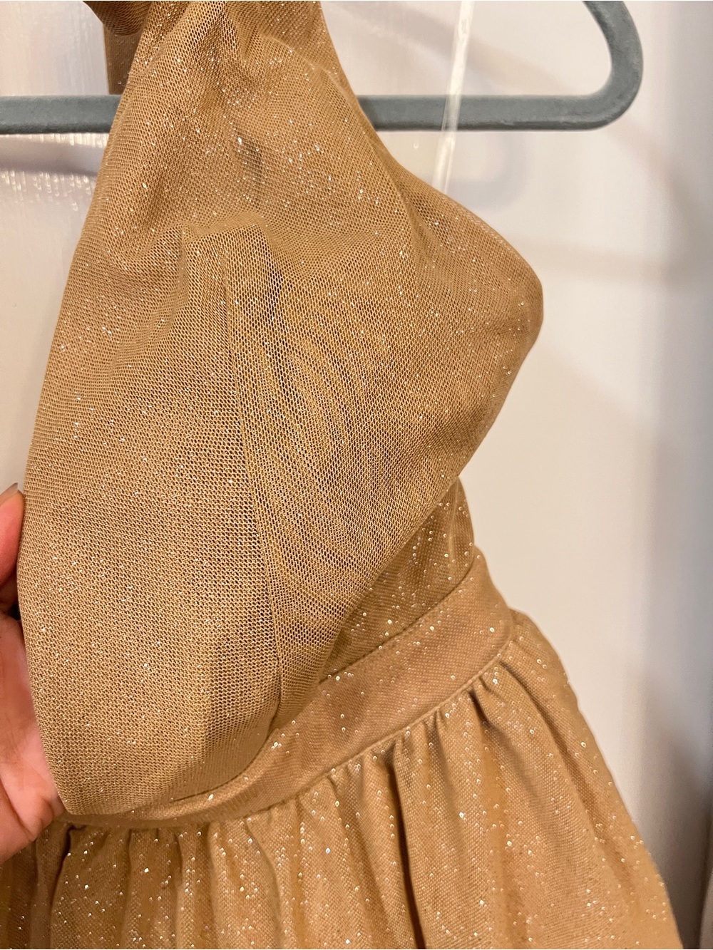 BABY BOO PIPPA MINI DRESS, S, GOLD SPARKLE - Picture 5 of 10
